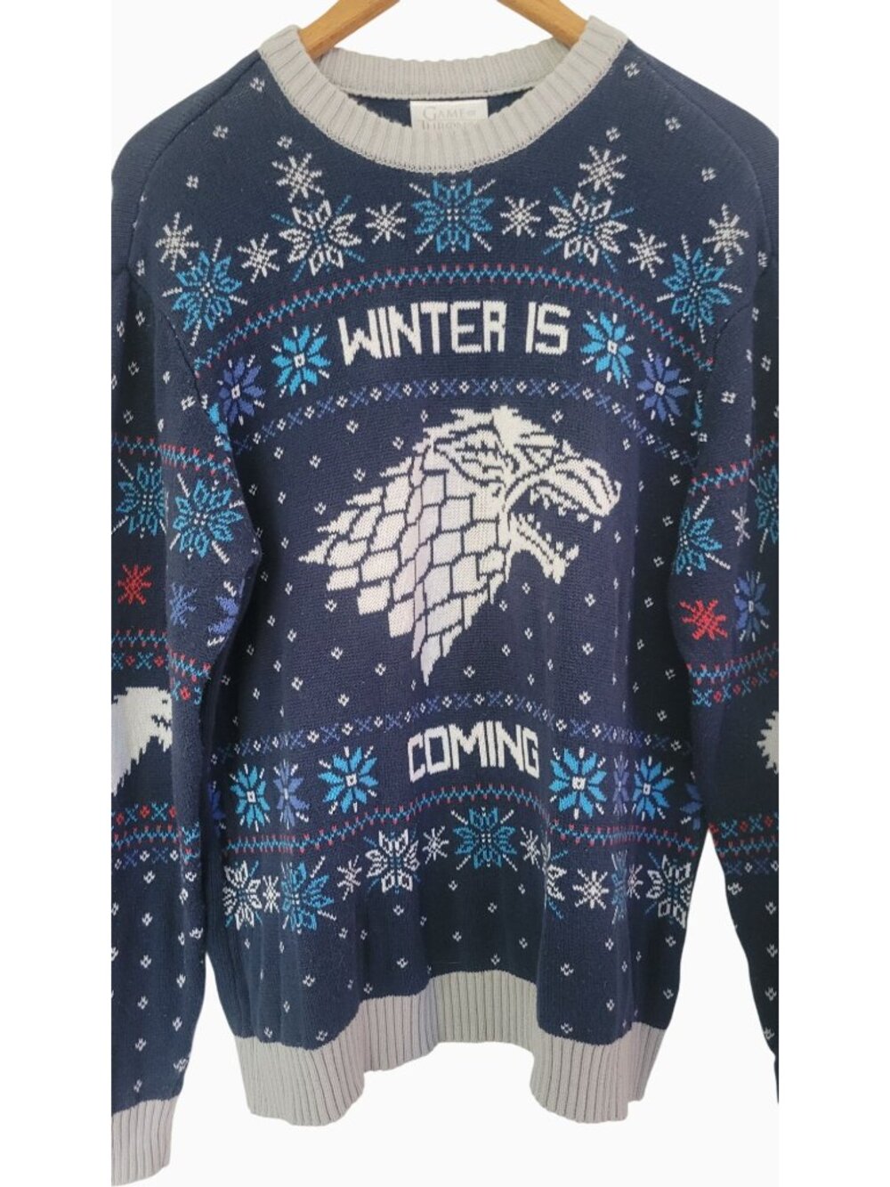 Game of Thrones Christmas Sweater Winter is Coming XL